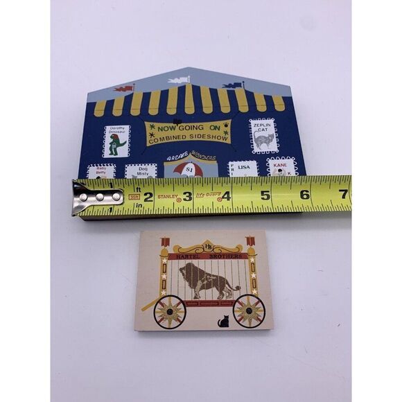 Cats Meow Village Circus Series Side Show Tent Hartel Brothers Lion 1995 - Picture 3 of 8